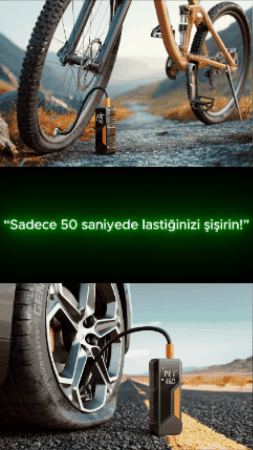 Taşınabilir Dijital Lastik Şişirme Pompası