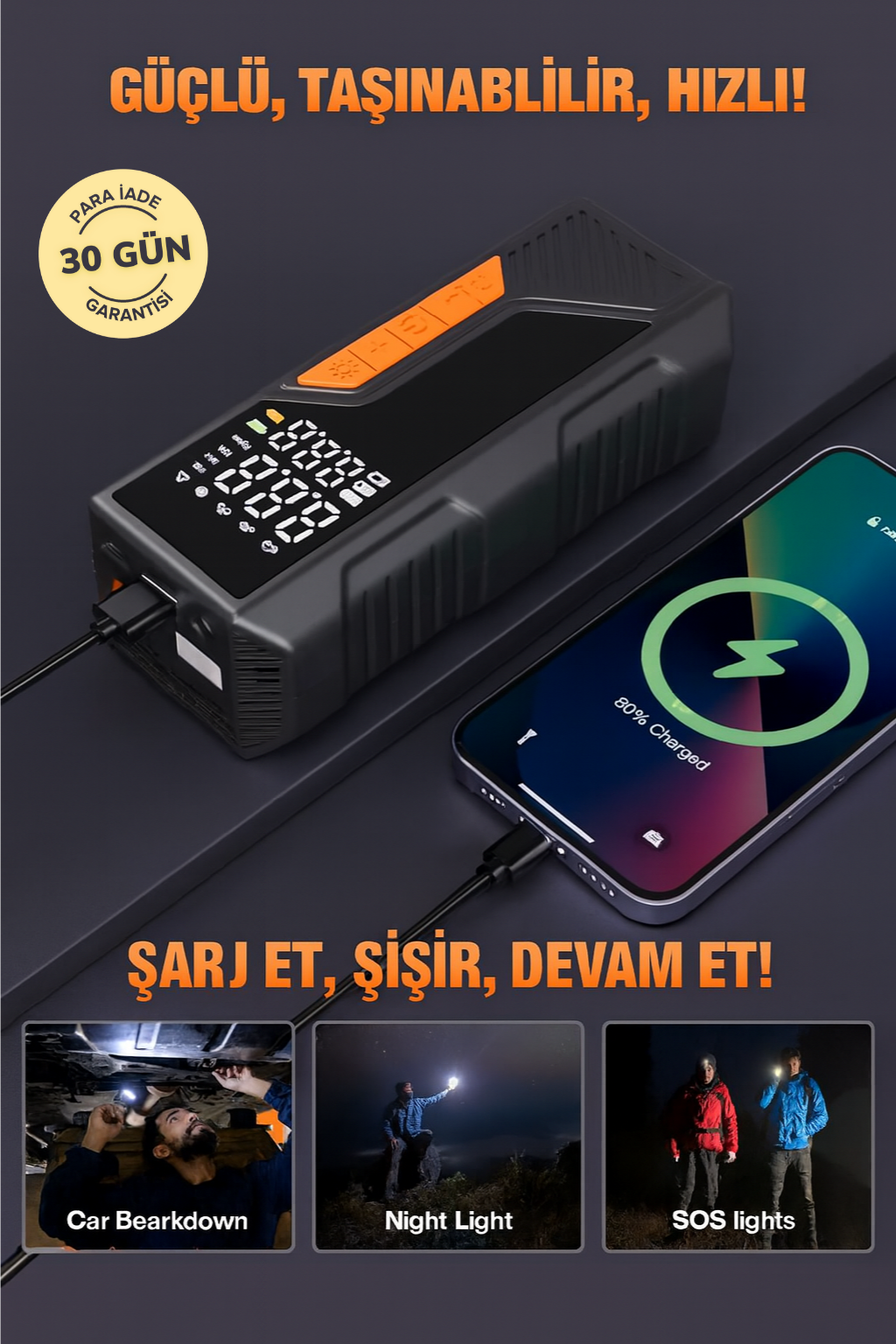 Taşınabilir Dijital Lastik Şişirme Pompası