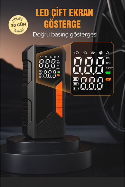 Taşınabilir Dijital Lastik Şişirme Pompası